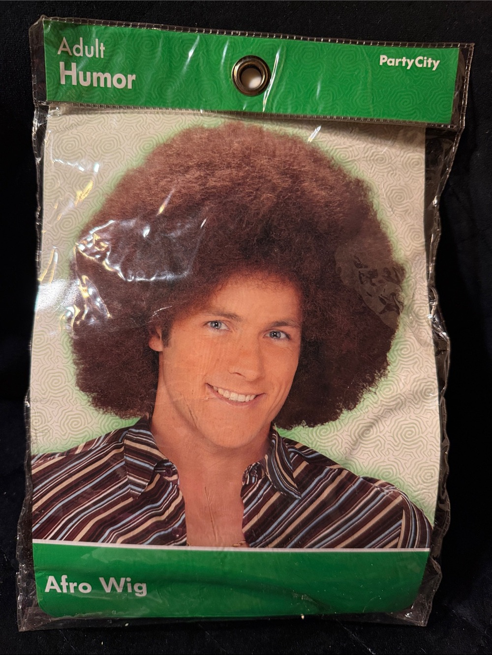 Party City Brown Afro Wig — Fluffy Retro Style